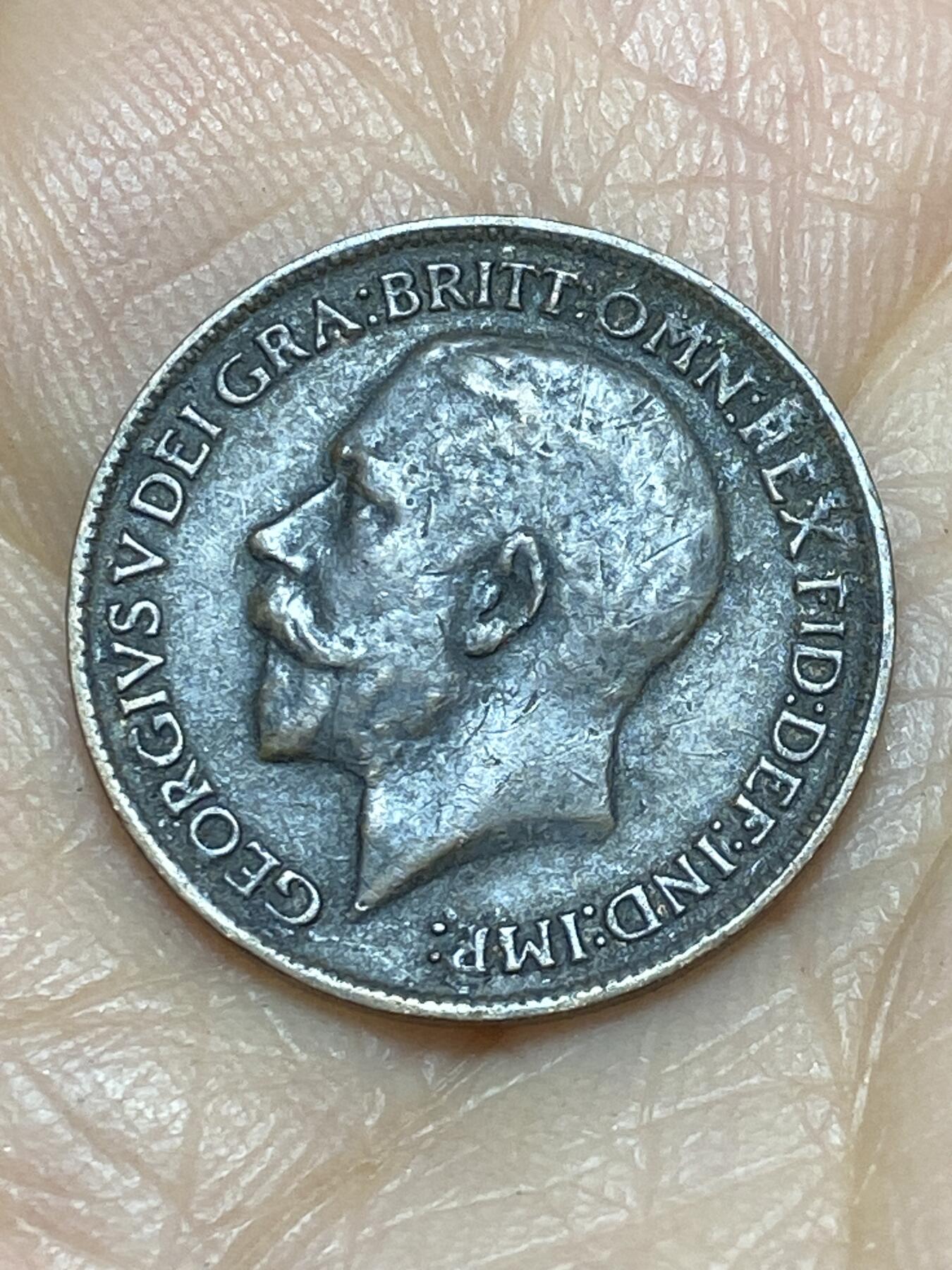 2025年第一百二十四场(总第一百五十场）外国好品散币(免佣金) 英国🇬🇧1912年1法新(乔治五世第一版)