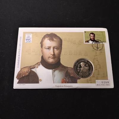 【全场包邮】纯粹捡漏拍475场（免费代拍第12场） - 【邮币封】直布罗陀2005年1克朗特拉加法尔海战200周年-拿破仑·波拿巴克朗型纪念币邮币封
