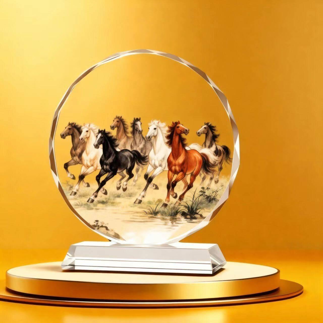 同乐钱币， 新款家居摆件招财猫牡丹花八骏客厅玄关电视柜卧室办公室送礼佳品