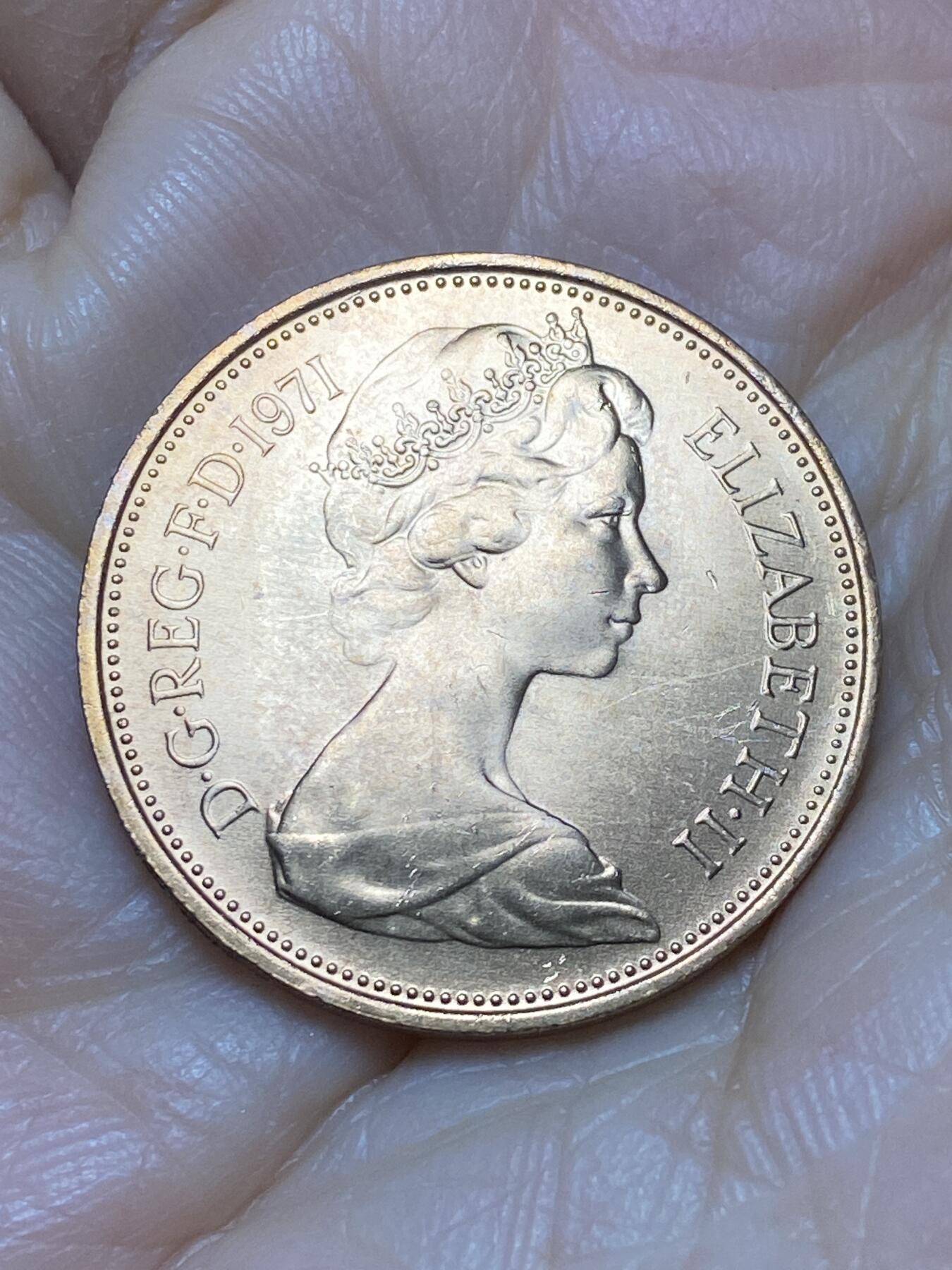 2025年第一百二十四场(总第一百五十场）外国好品散币(免佣金) 全新英国🇬🇧1971年2新便士