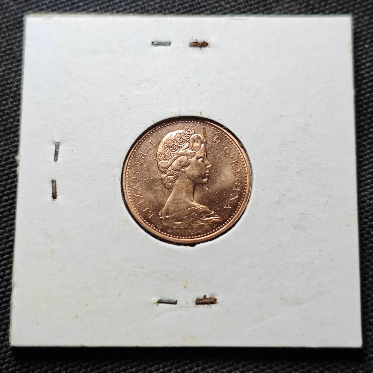 KK钱币收藏小铺  第365场  2月预留时间 周末发货  1970加拿大一分 好品