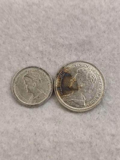 G&W世界散币，银币处理专场（第35场） - 荷兰10分 25分 银币2枚