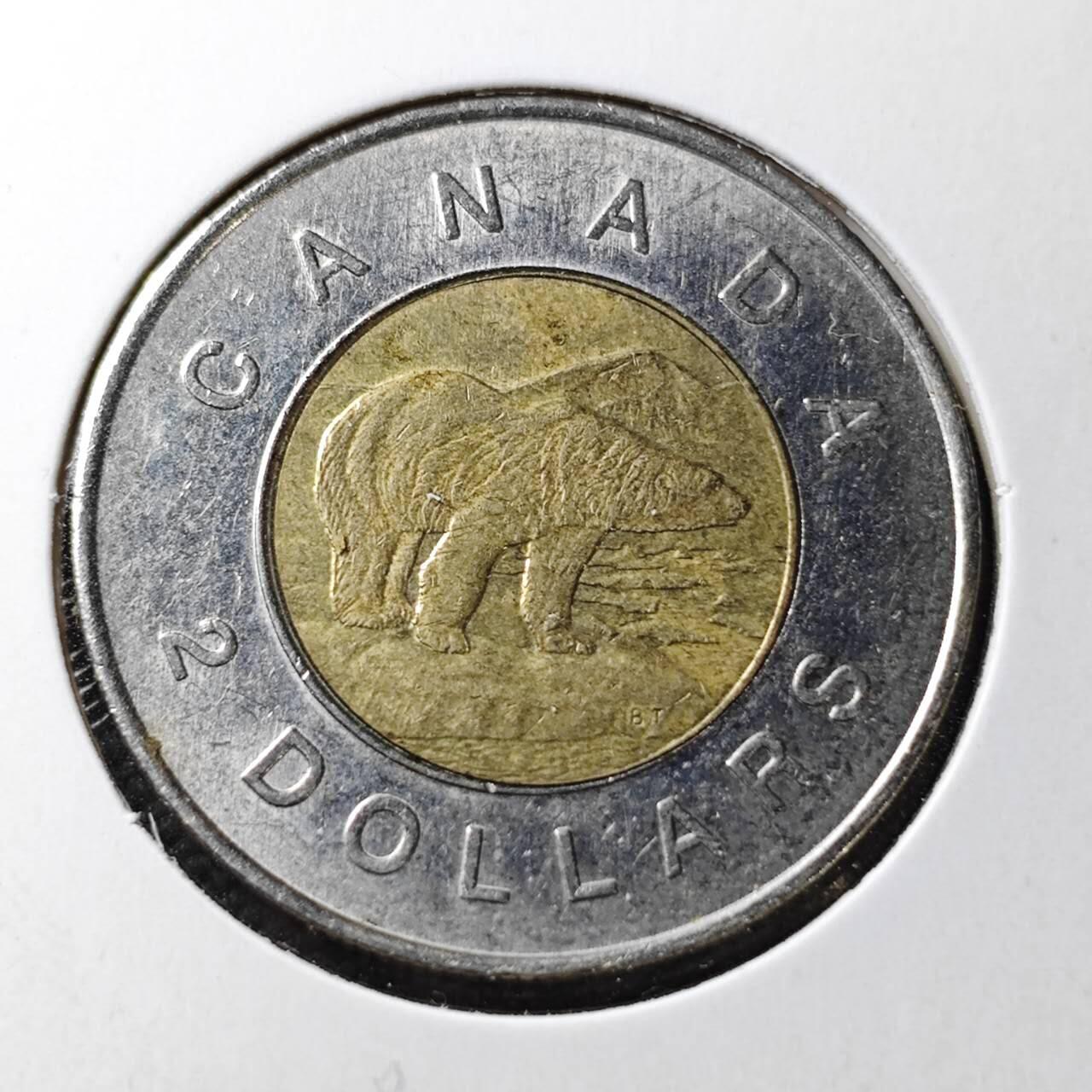 KK钱币收藏小铺  第365场  2月预留时间 周末发货  加拿大2元