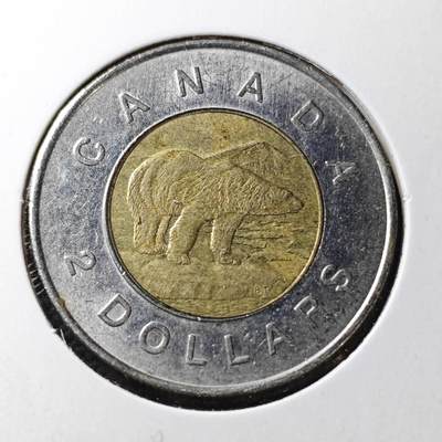 KK钱币收藏小铺  第365场  2月预留时间 周末发货 -  加拿大2元