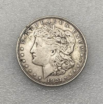 世界钱币专场拍卖 每周二开拍 - 1921年D版美国摩根女神一美元流通银币