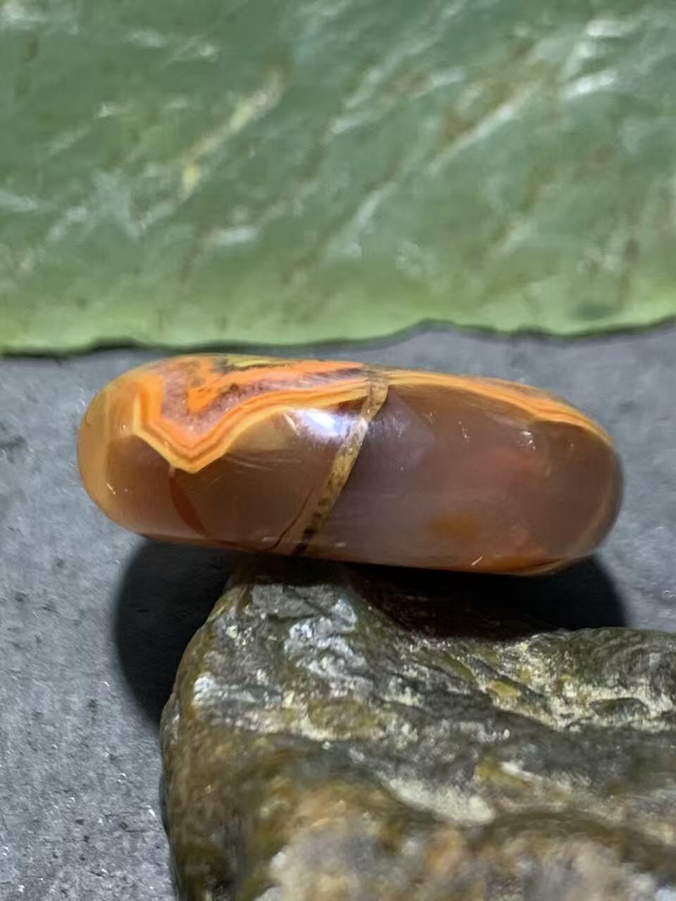 北漂战国红玛瑙通货平安扣一个！