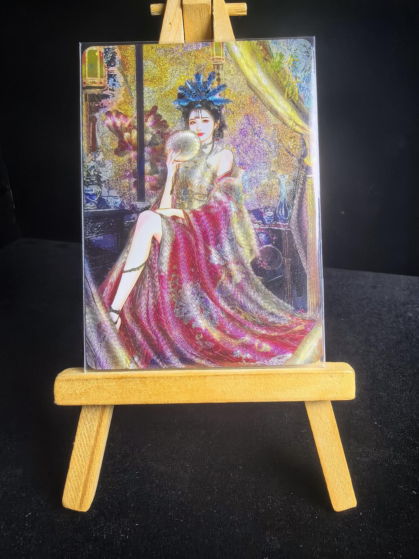 无佣金 不寄存  卡牌设有底价 拒绝小号抬价 大家放心拍 所有拍品部分套有卡膜 部分卡牌多宫 自制卡牌 不包厂瑕 放大镜 品控 勿拍 流拍商品会循环 感谢大家支持 留个关注 不定时上新 谢谢 女儿国国王 粗闪