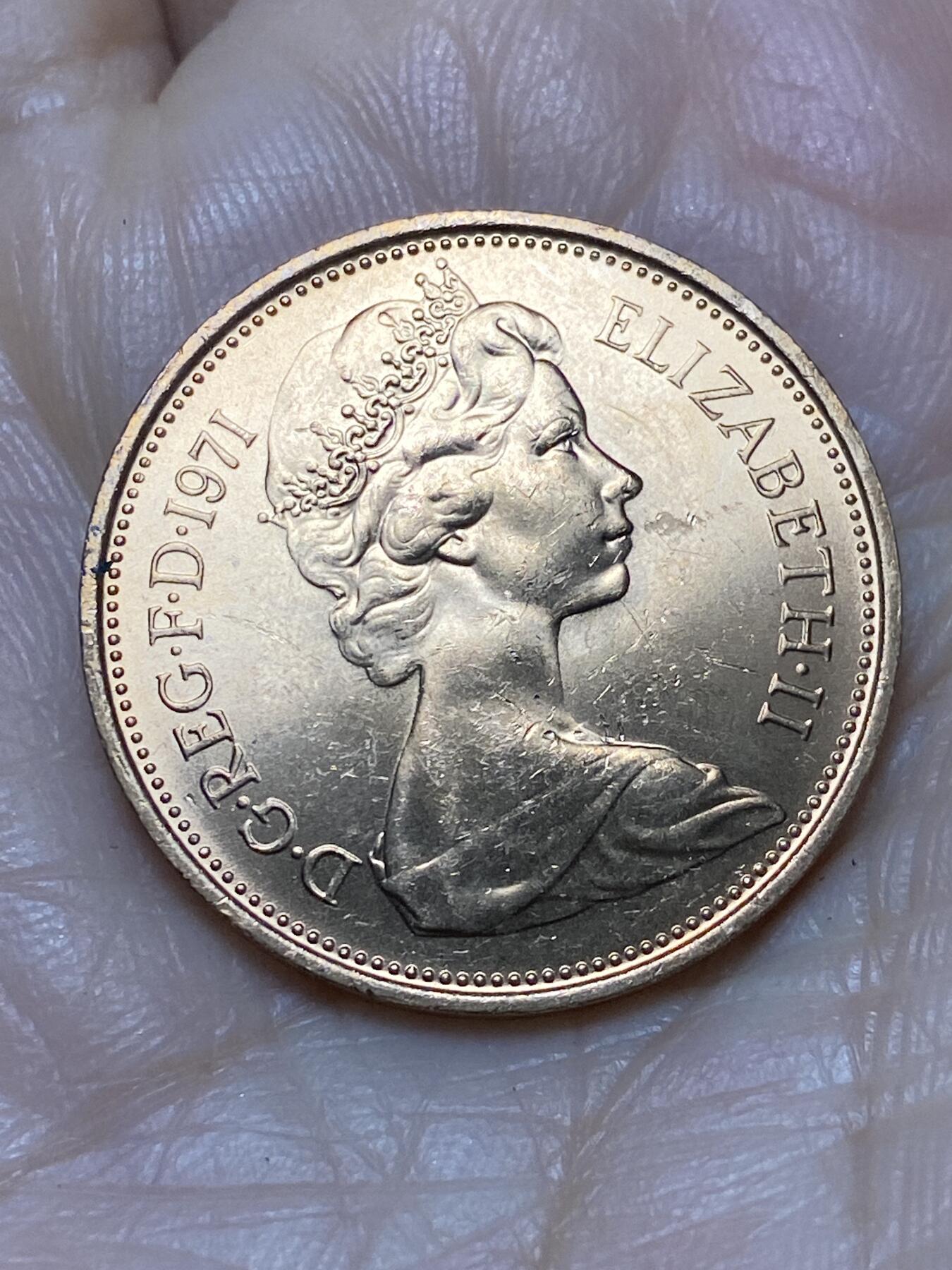 2025年第一百二十四场(总第一百五十场）外国好品散币(免佣金) 全新英国🇬🇧1971年2新便士