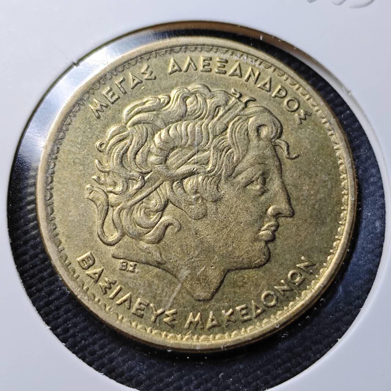 KK钱币收藏小铺  第365场  2月预留时间 周末发货  希腊100德拉克马