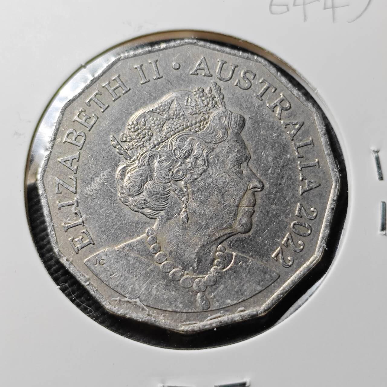 KK钱币收藏小铺  第365场  2月预留时间 周末发货  2022澳大利亚50分 老年版