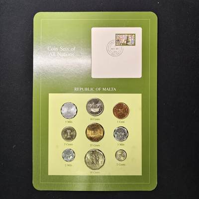 【全场包邮】纯粹捡漏拍475场（免费代拍第12场） - 【富兰克林·世界各国硬币系列邮币卡】马耳他共和国