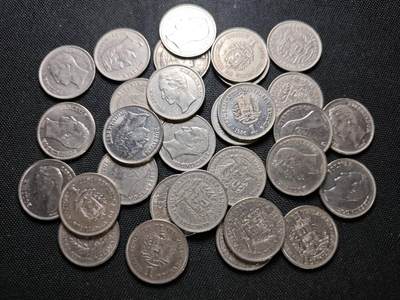 KK钱币收藏小铺  第364场  2月预留时间 周末发货 -  委内瑞拉1玻利瓦尔一组30枚