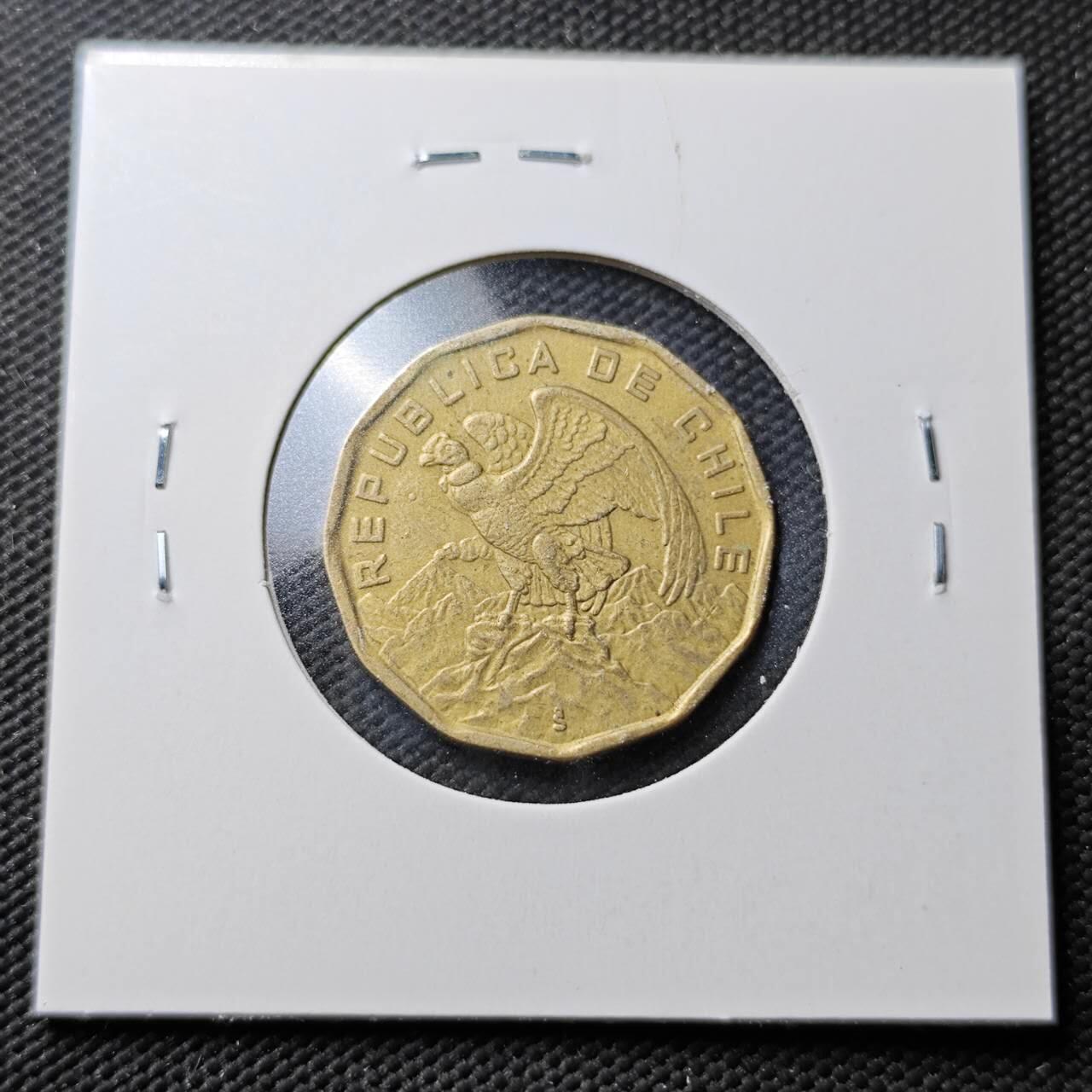 KK钱币收藏小铺  第365场  2月预留时间 周末发货  1975智利100比索