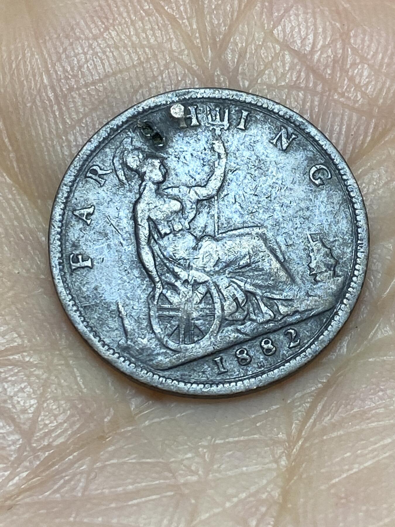 2025年第一百二十四场(总第一百五十场）外国好品散币(免佣金) 英国🇬🇧1882年1法新(维多利亚女王中年桂冠第三版)