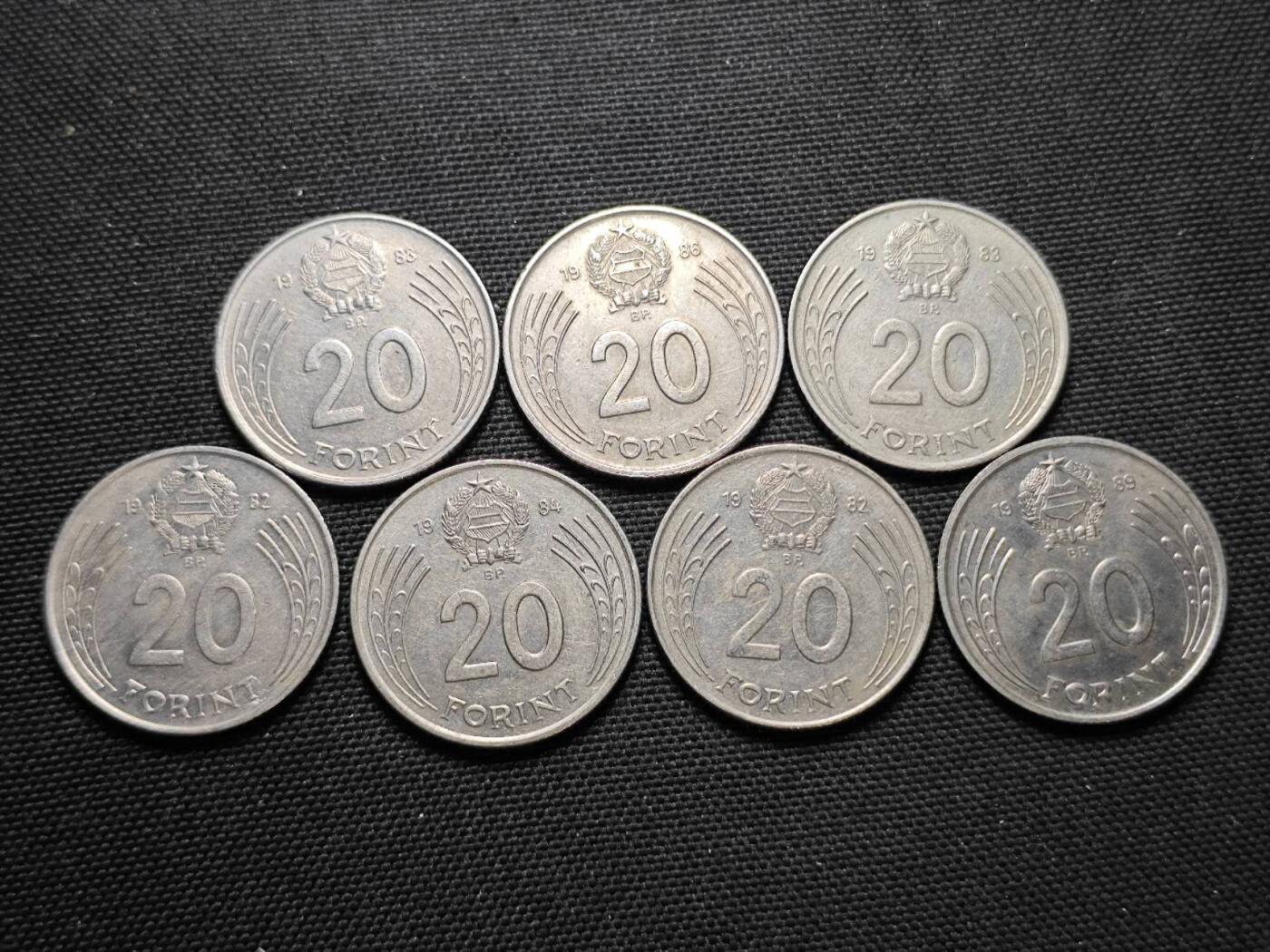 KK钱币收藏小铺  第364场  2月预留时间 周末发货  匈牙利一组57枚散币