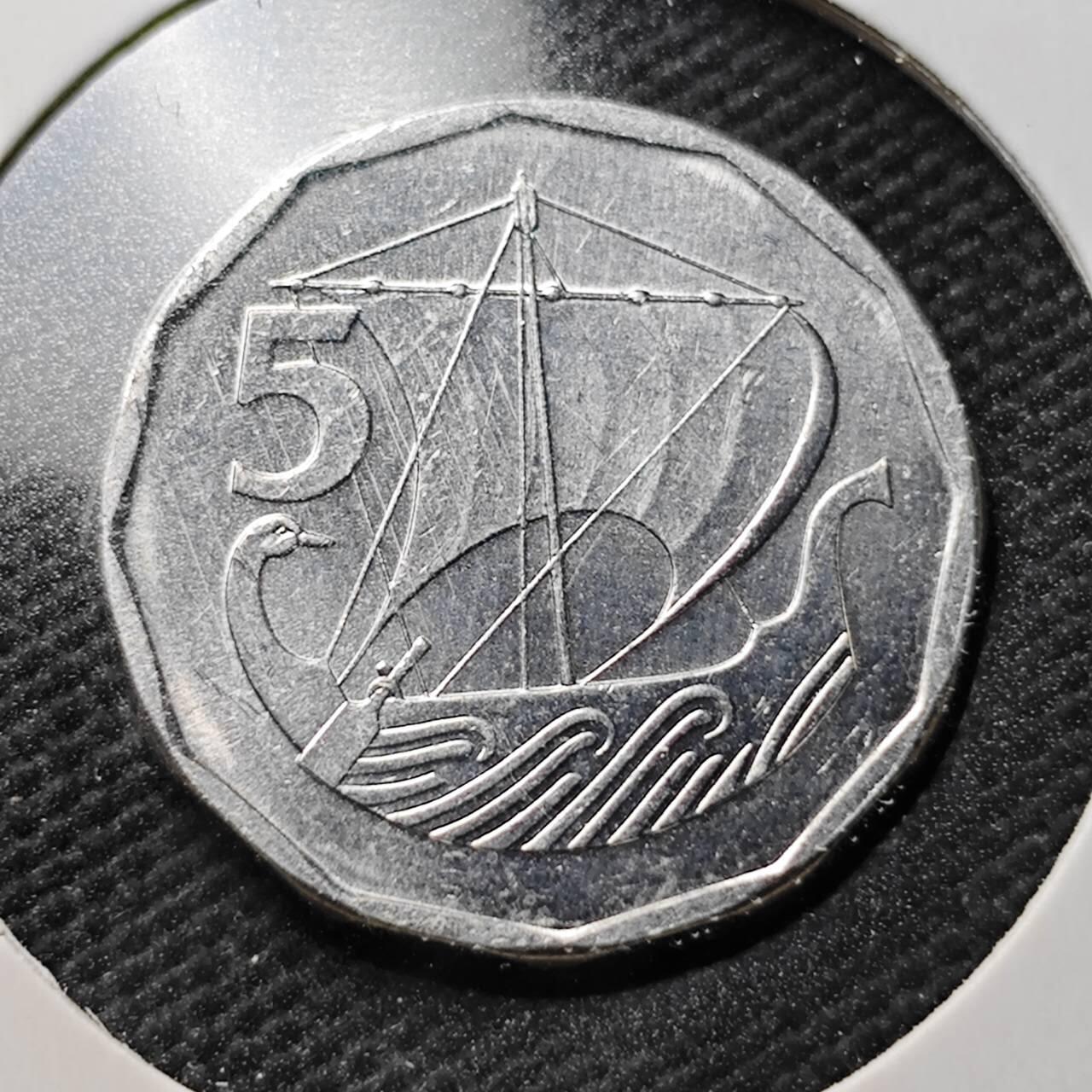 KK钱币收藏小铺  第365场  2月预留时间 周末发货  塞浦路斯5分