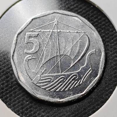 KK钱币收藏小铺  第365场  2月预留时间 周末发货 -  塞浦路斯5分