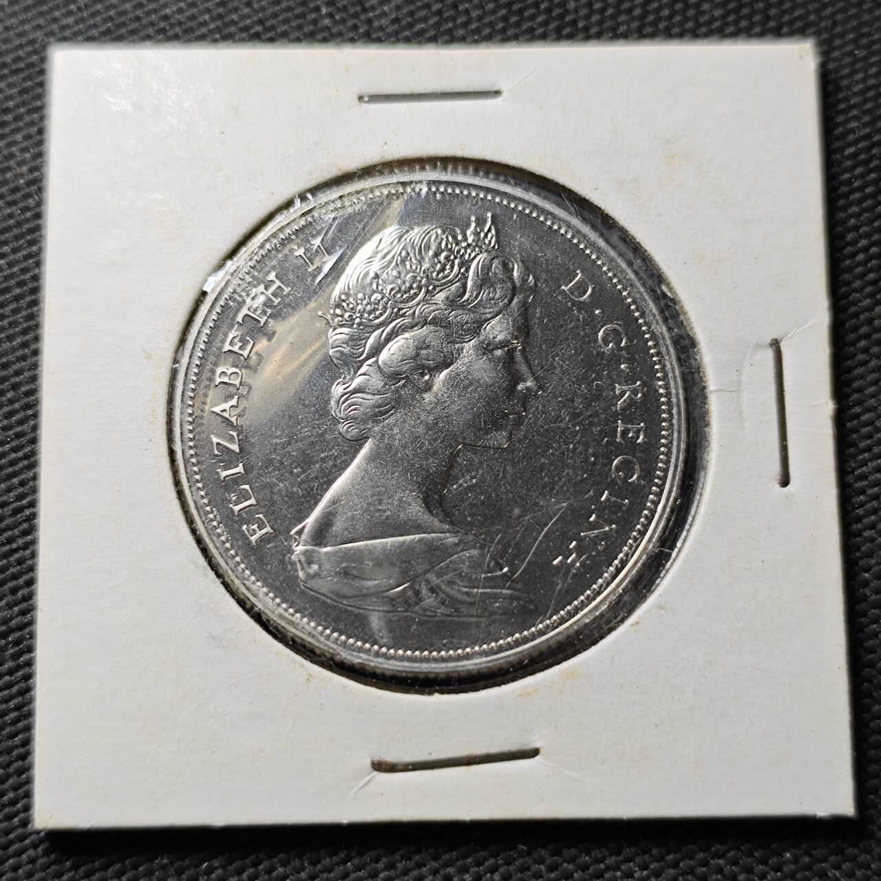 KK钱币收藏小铺  第365场  2月预留时间 周末发货  1970加拿大1元纪念币 好品