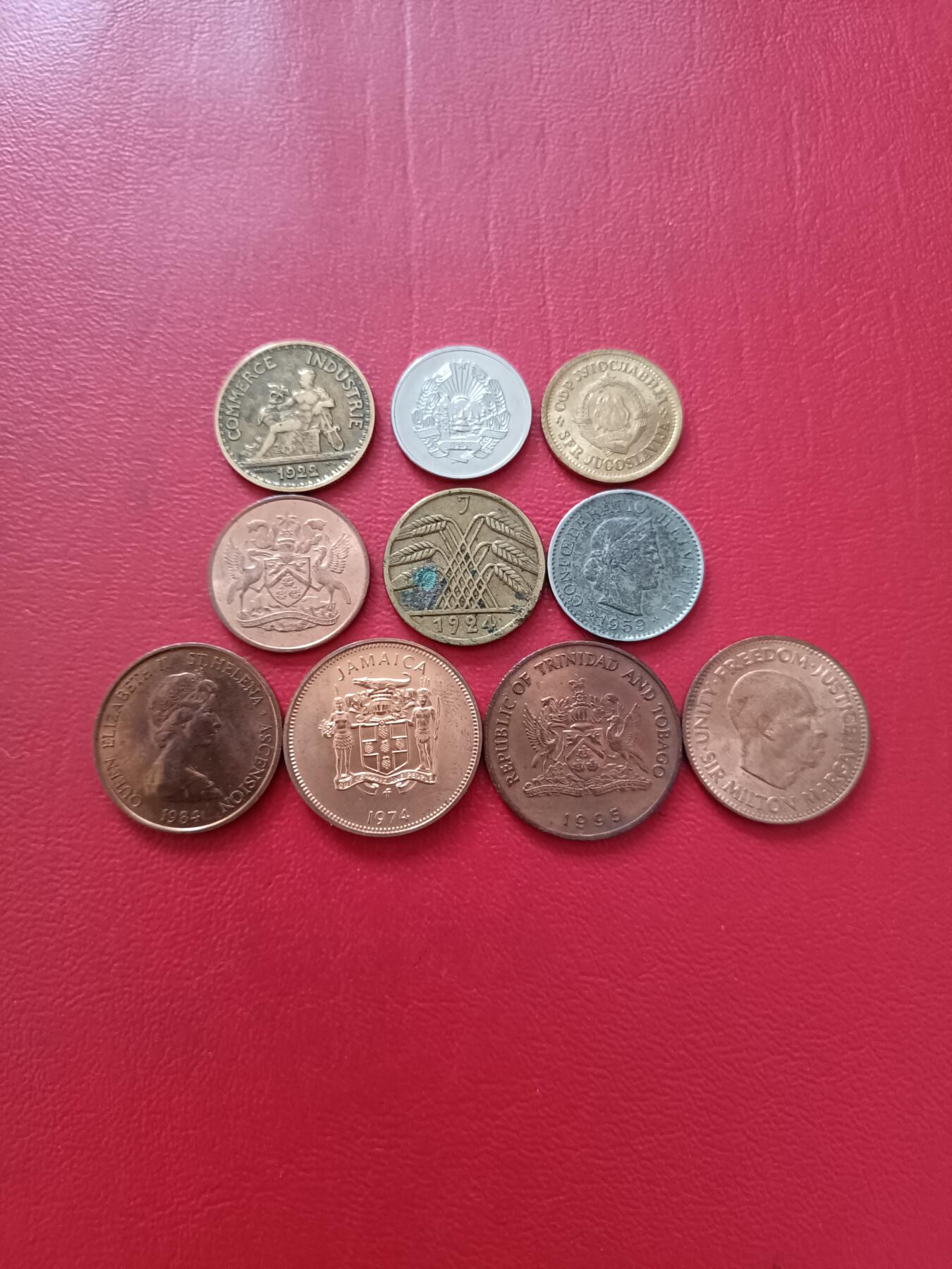 【云涧收藏】第七十七场 各国散币10枚