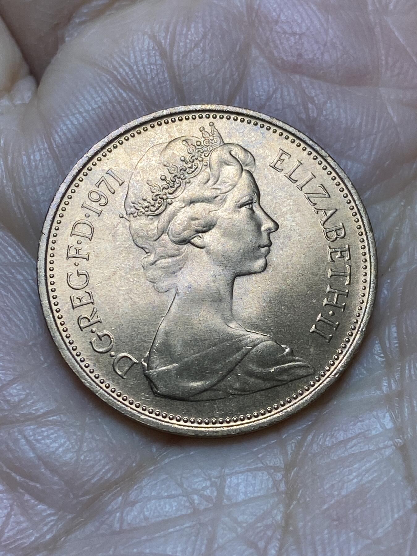 2025年第一百二十四场(总第一百五十场）外国好品散币(免佣金) 全新英国🇬🇧1971年2新便士