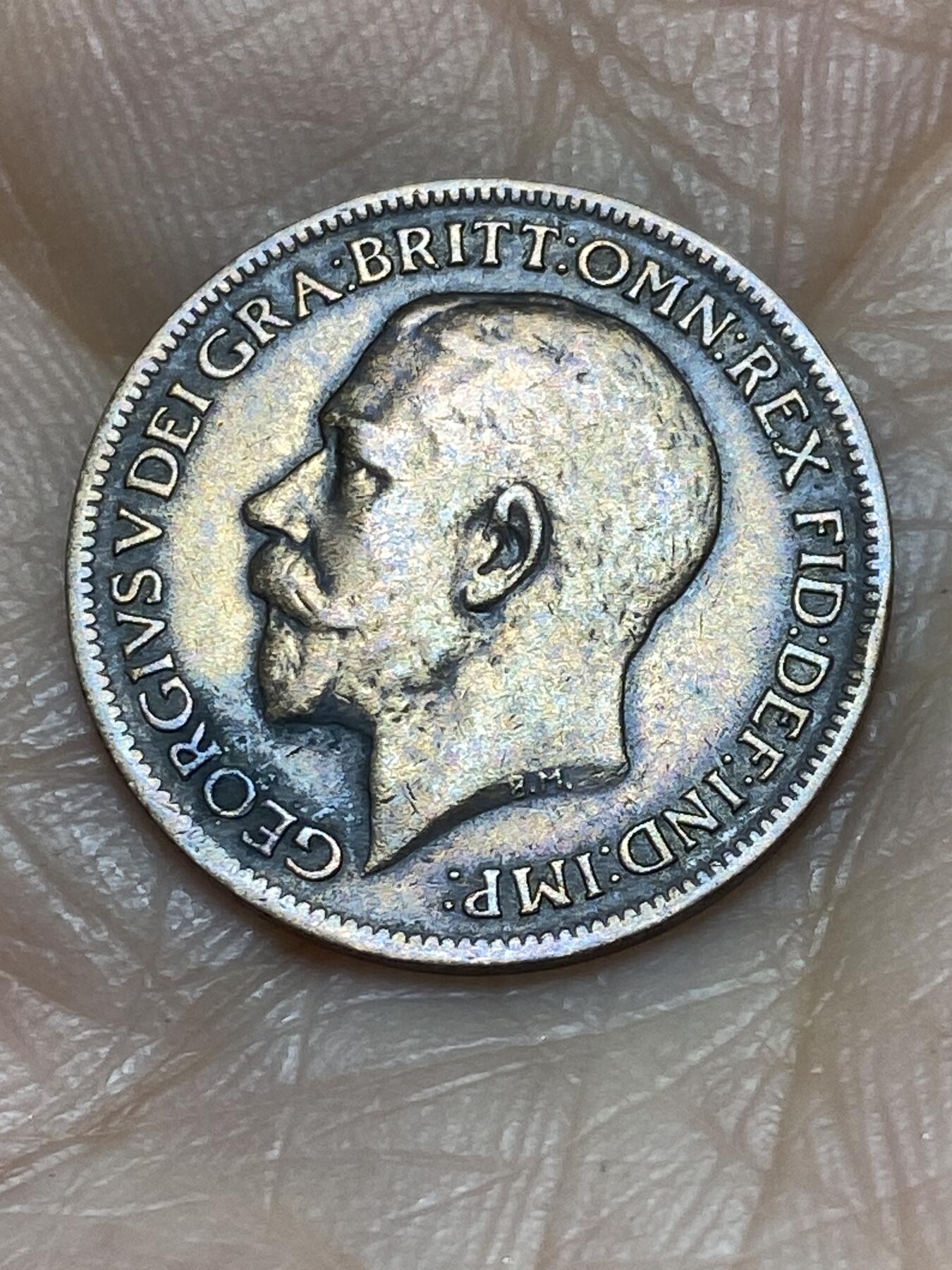 2025年第一百二十四场(总第一百五十场）外国好品散币(免佣金) 英国🇬🇧1918年1法新(乔治五世第二版，首发年)