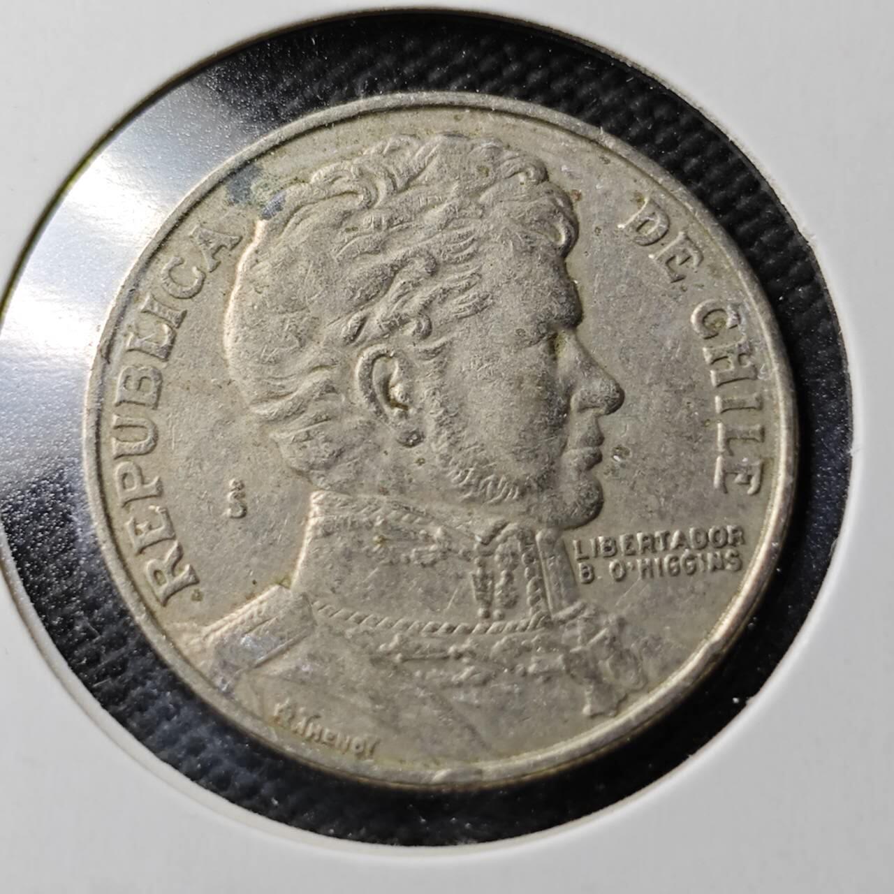 KK钱币收藏小铺  第365场  2月预留时间 周末发货  1976智利1比索