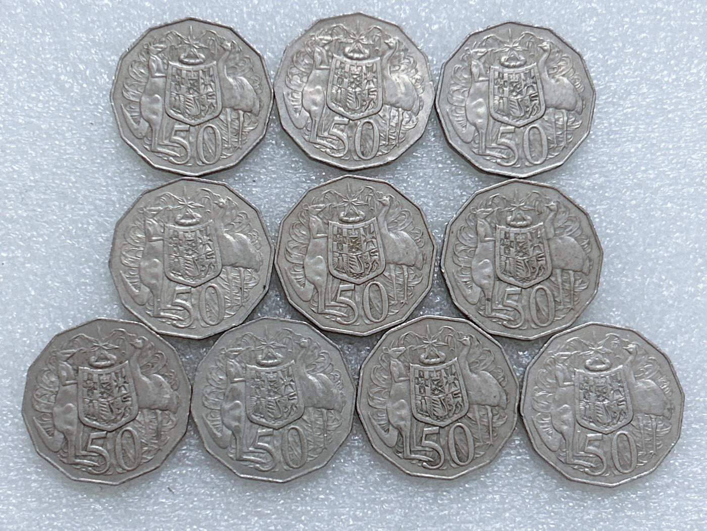 第一海外回流一元起拍收藏 散集专场  第262期 澳大利亚50分硬币 10枚