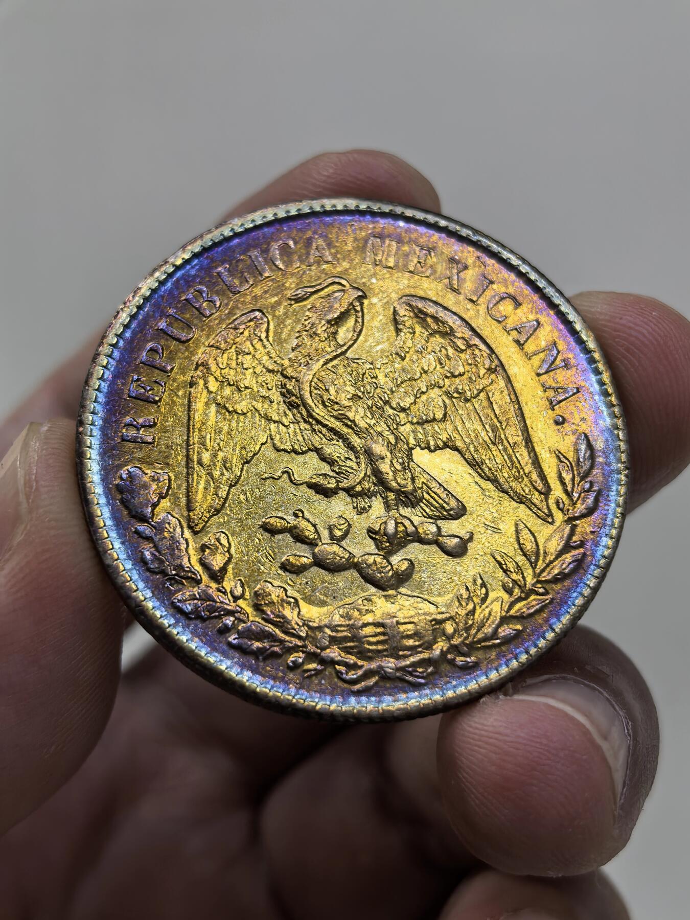 博洋堂世界钱币拍卖第146期（全场包邮） 墨西哥直边鹰洋1899GO RS 双面炫彩