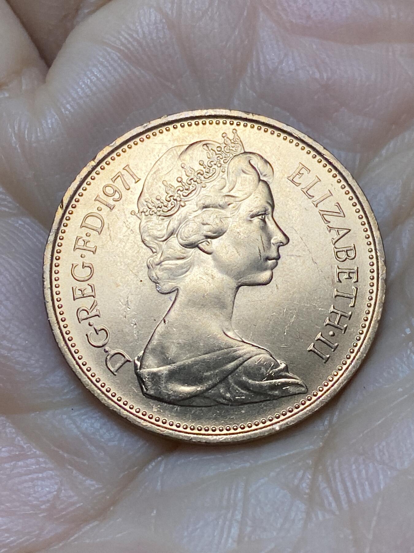 2025年第一百二十四场(总第一百五十场）外国好品散币(免佣金) 全新英国🇬🇧1971年2新便士