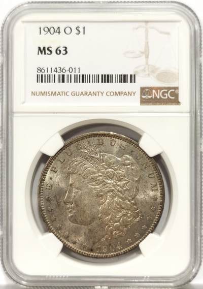 博洋堂“物美丰成”11月精品专场暨第145期（全场包邮） - NGC MS63 美国1904年摩根1美圆银币 淡彩