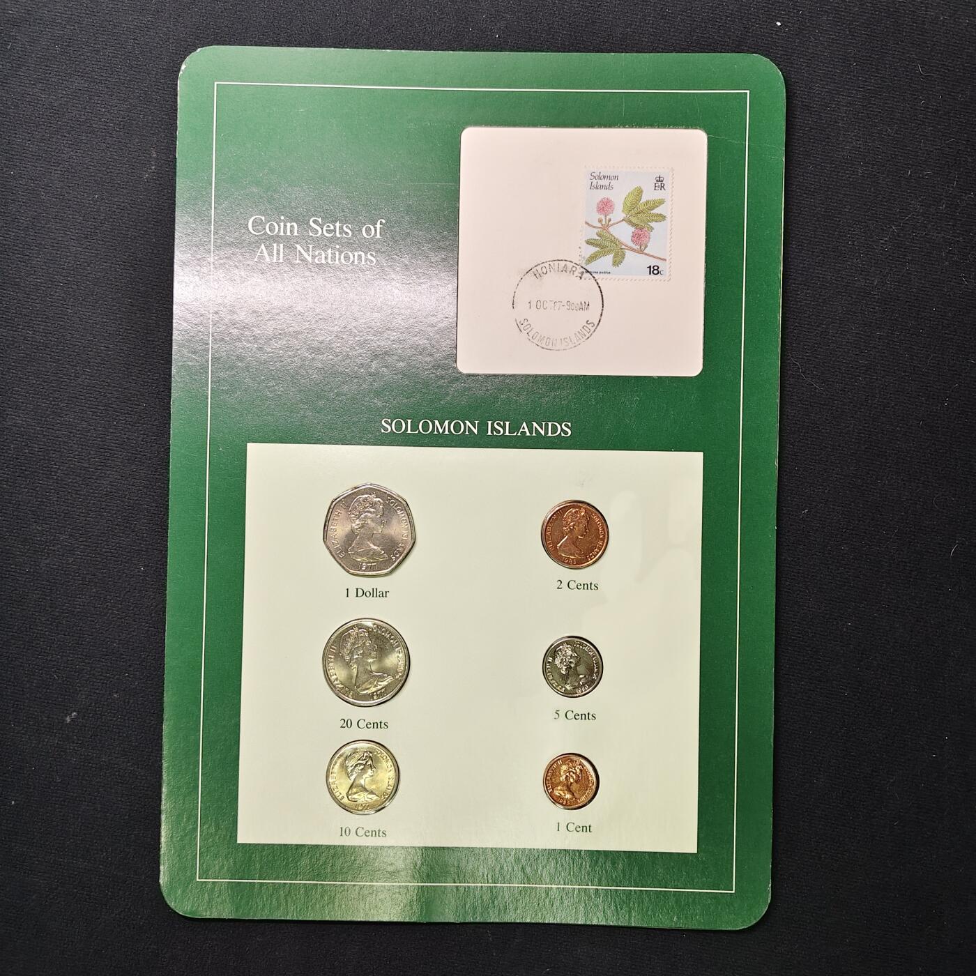 【全场包邮】纯粹捡漏拍475场（免费代拍第12场） 【富兰克林·世界各国硬币系列邮币卡】所罗门群岛