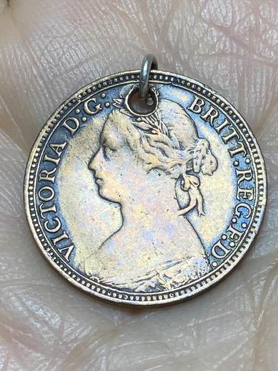 2025年第一百二十四场(总第一百五十场）外国好品散币(免佣金) - 英国🇬🇧1881年1法新(维多利亚女王中年桂冠第三版)