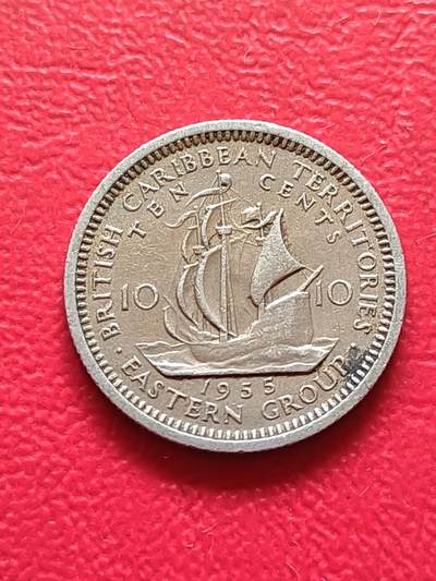 【云涧收藏】第七十七场 - 英属东加勒比1955年10分