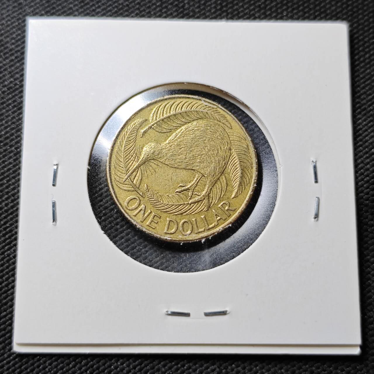 KK钱币收藏小铺  第365场  2月预留时间 周末发货  新西兰1元