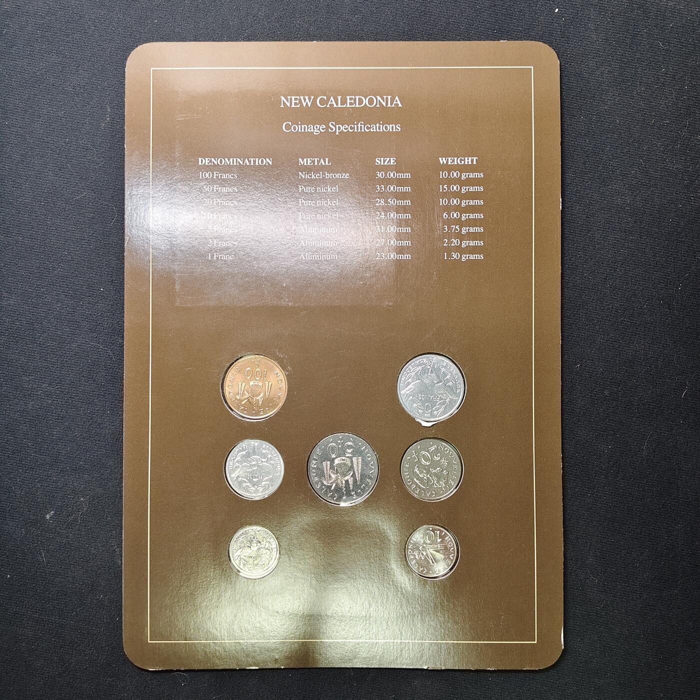 【全场包邮】纯粹捡漏拍475场（免费代拍第12场） 【富兰克林·世界各国硬币系列邮币卡】新喀里多尼亚（法国属地）