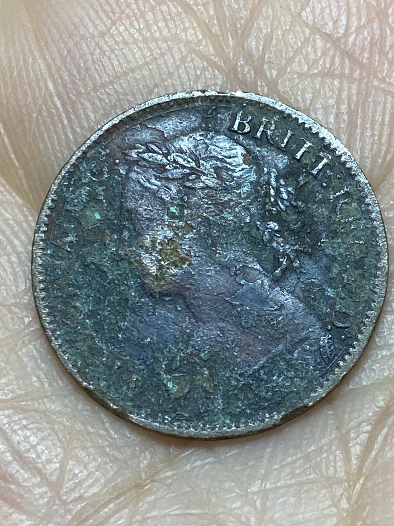 2025年第一百二十四场(总第一百五十场）外国好品散币(免佣金) 英国🇬🇧1886年1法新(维多利亚女王中年桂冠第三版)