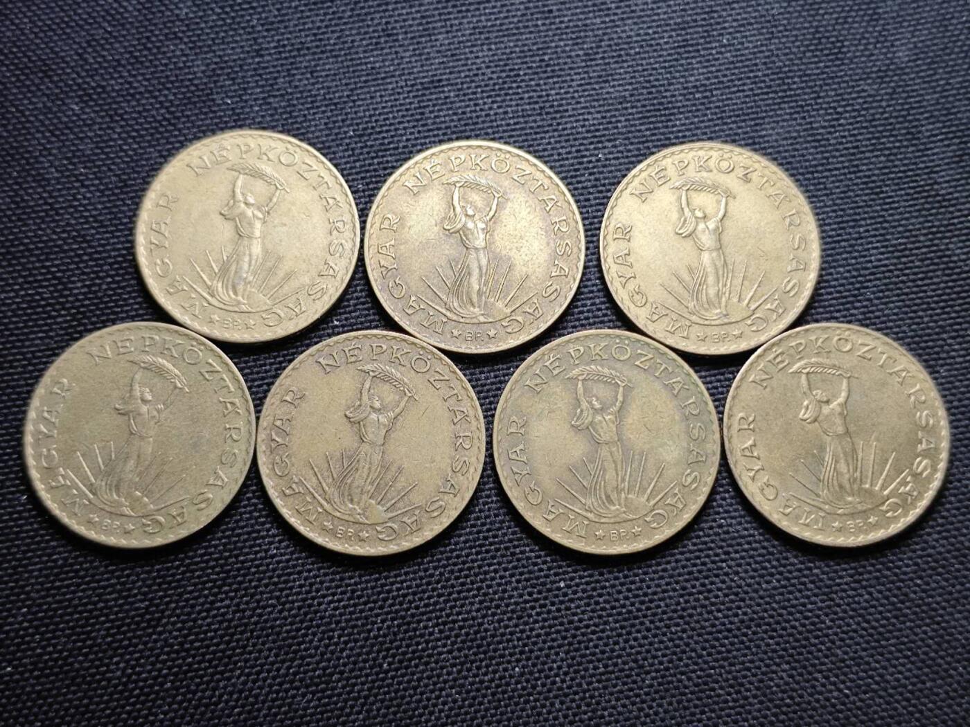 KK钱币收藏小铺  第364场  2月预留时间 周末发货  匈牙利一组57枚散币