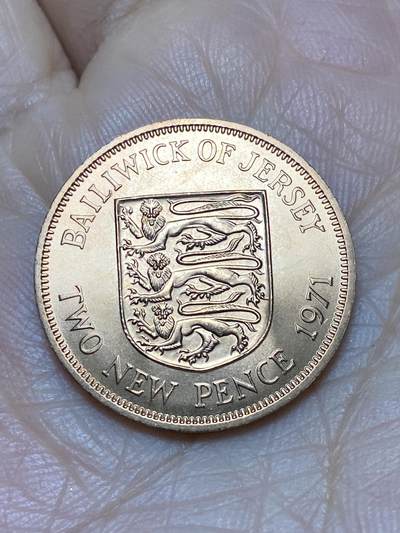 2025年第一百二十四场(总第一百五十场）外国好品散币(免佣金) - 全新–英属泽西岛🇯🇪1971年2新便士