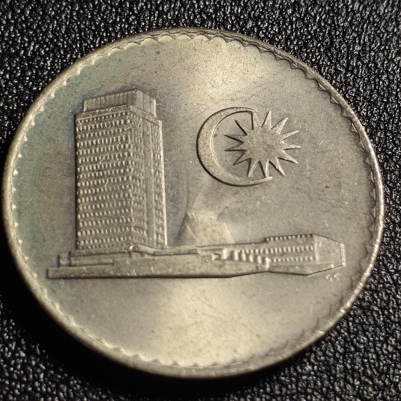 泉币菌-第128场-精品福利场(115场之后的本周末发货，感谢理解) 原光极美 国会大厦 马来西亚50仙1978年 铜镍硬币 27.8毫米 9.4克 日月