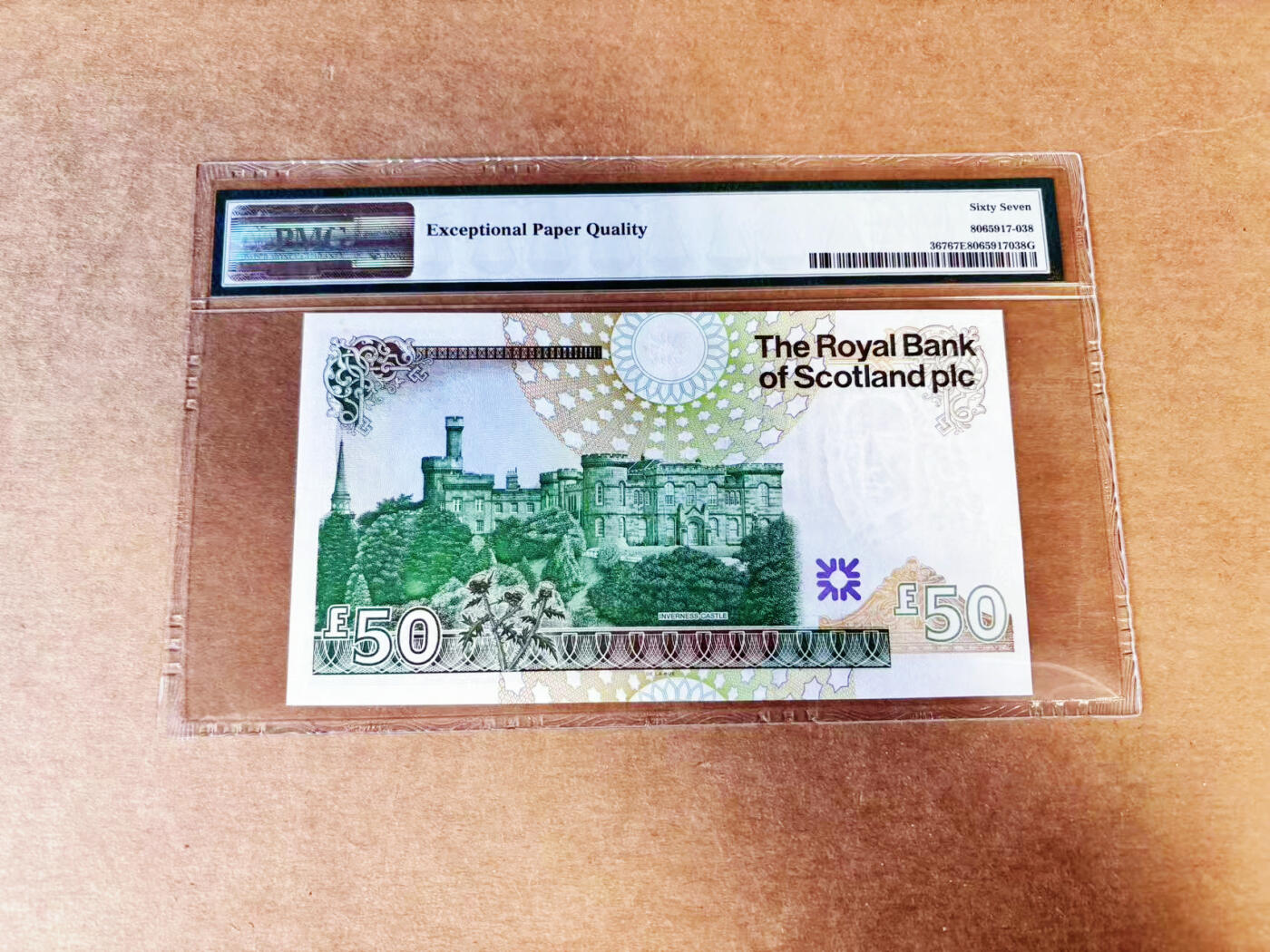 【Blue Auction】世界纸币精拍第746期——18级TOP拍卖/信誉/品质/专业/高效💫 【百位小号无47】苏格兰 2005年50镑  PMG67EPQ 