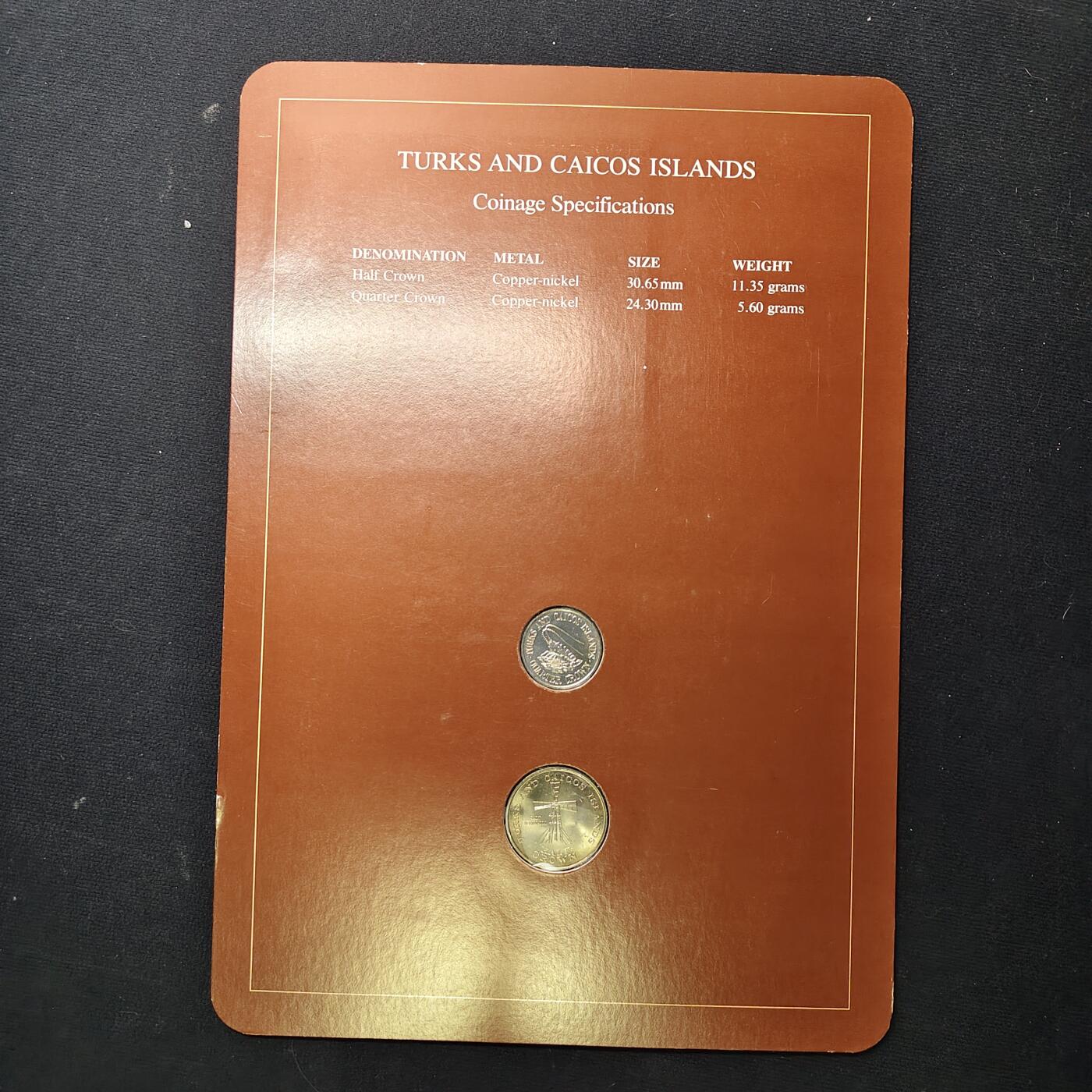 【全场包邮】纯粹捡漏拍475场（免费代拍第12场） 【富兰克林·世界各国硬币系列邮币卡】特克斯和凯克斯群岛