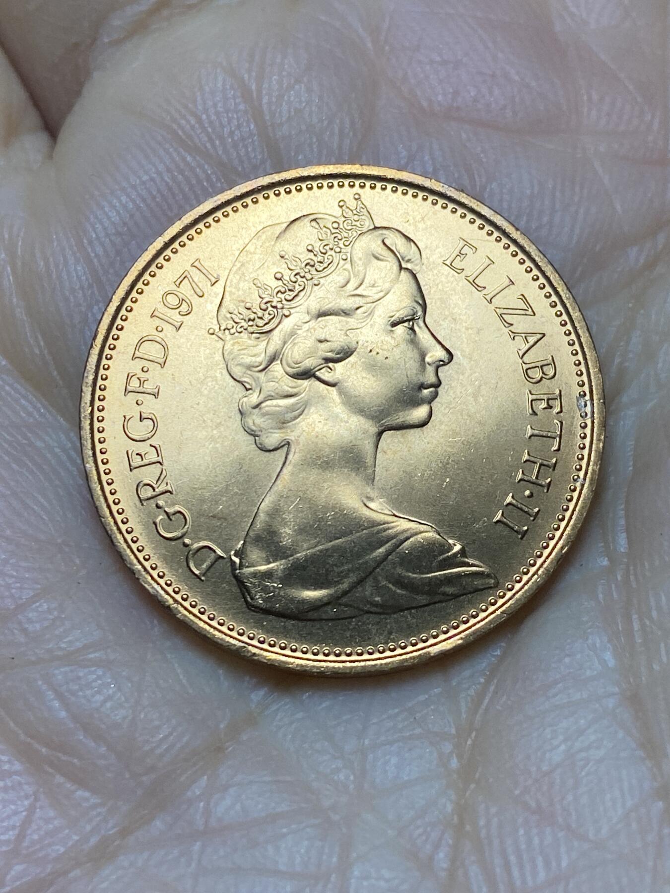 2025年第一百二十四场(总第一百五十场）外国好品散币(免佣金) 全新英国🇬🇧1971年2新便士