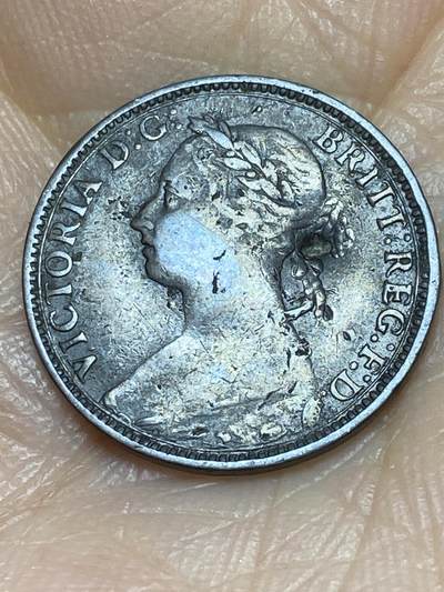 2025年第一百二十四场(总第一百五十场）外国好品散币(免佣金) - 英国🇬🇧1891年1法新(维多利亚女王中年桂冠第三版)