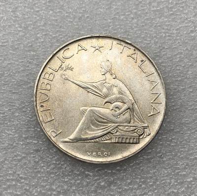 世界钱币专场拍卖 每周二开拍 - 好品1961年意大利女神四马拉车100里拉银币