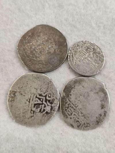 G&W世界散币，银币处理专场（第35场） - 丝绸之路早期打制银币4枚  17.9克