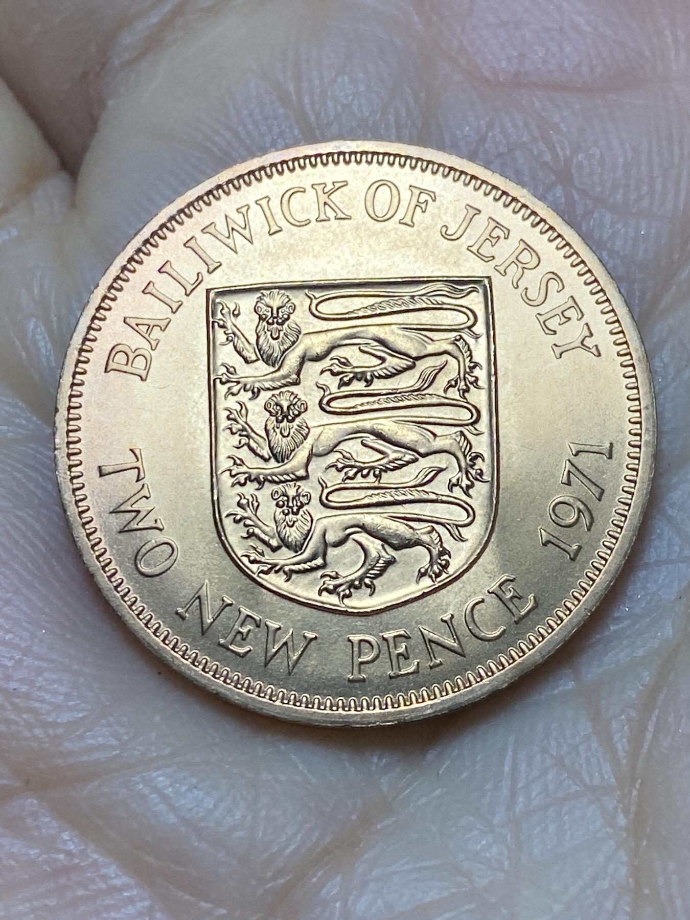 2025年第一百二十四场(总第一百五十场）外国好品散币(免佣金) 全新–英属泽西岛🇯🇪1971年2新便士