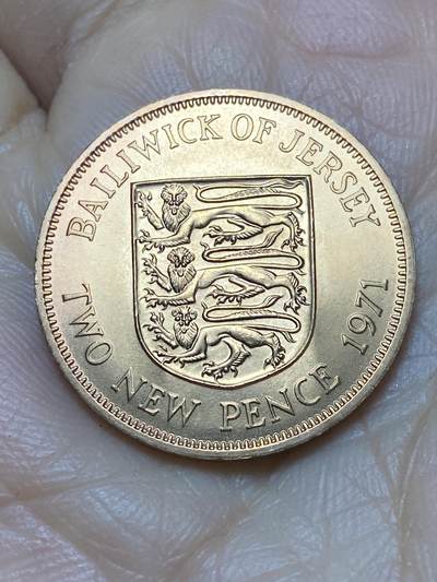 2025年第一百二十四场(总第一百五十场）外国好品散币(免佣金) - 全新–英属泽西岛🇯🇪1971年2新便士