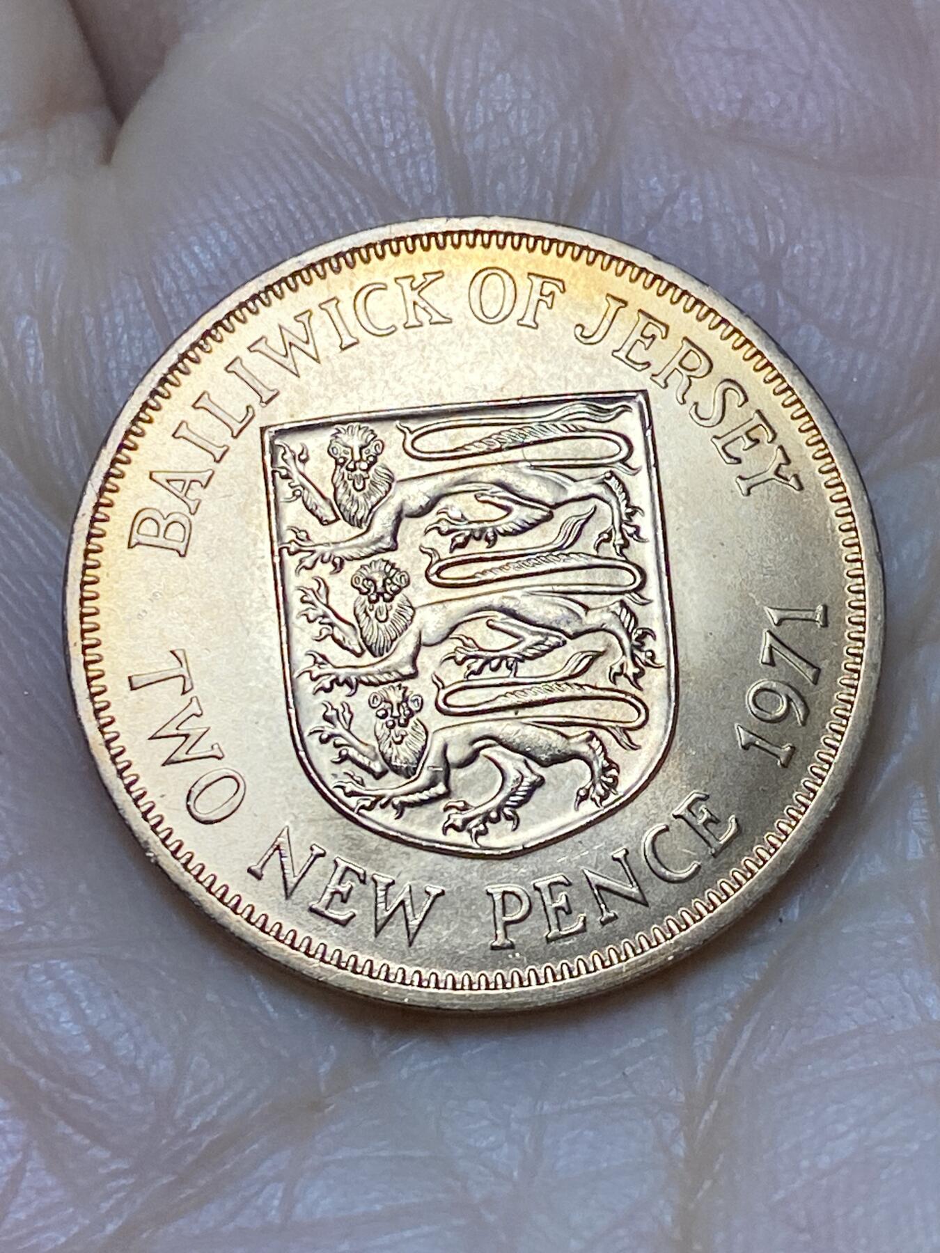 2025年第一百二十四场(总第一百五十场）外国好品散币(免佣金) 全新–英属泽西岛🇯🇪1971年2新便士