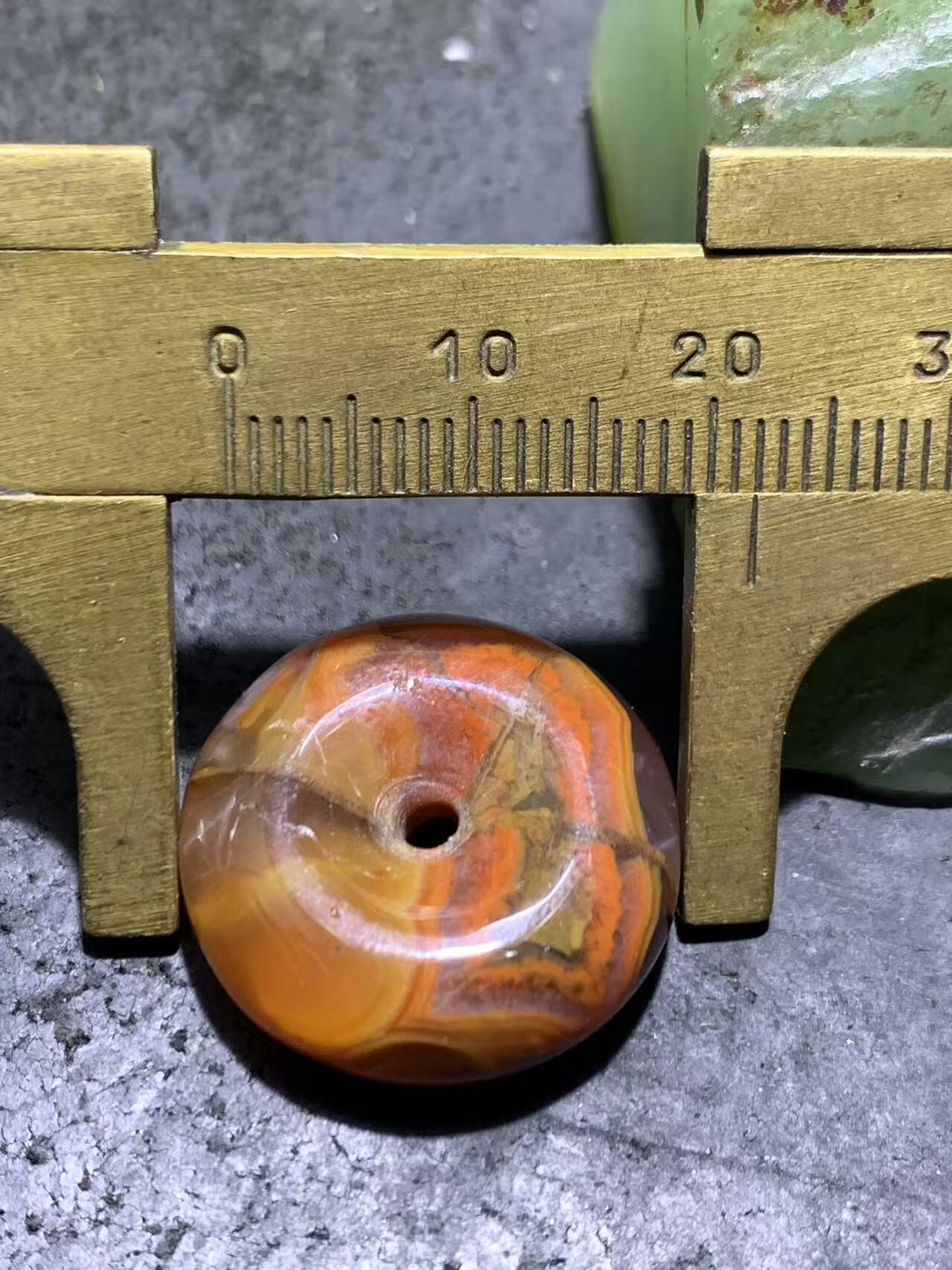 北漂战国红玛瑙通货平安扣一个！