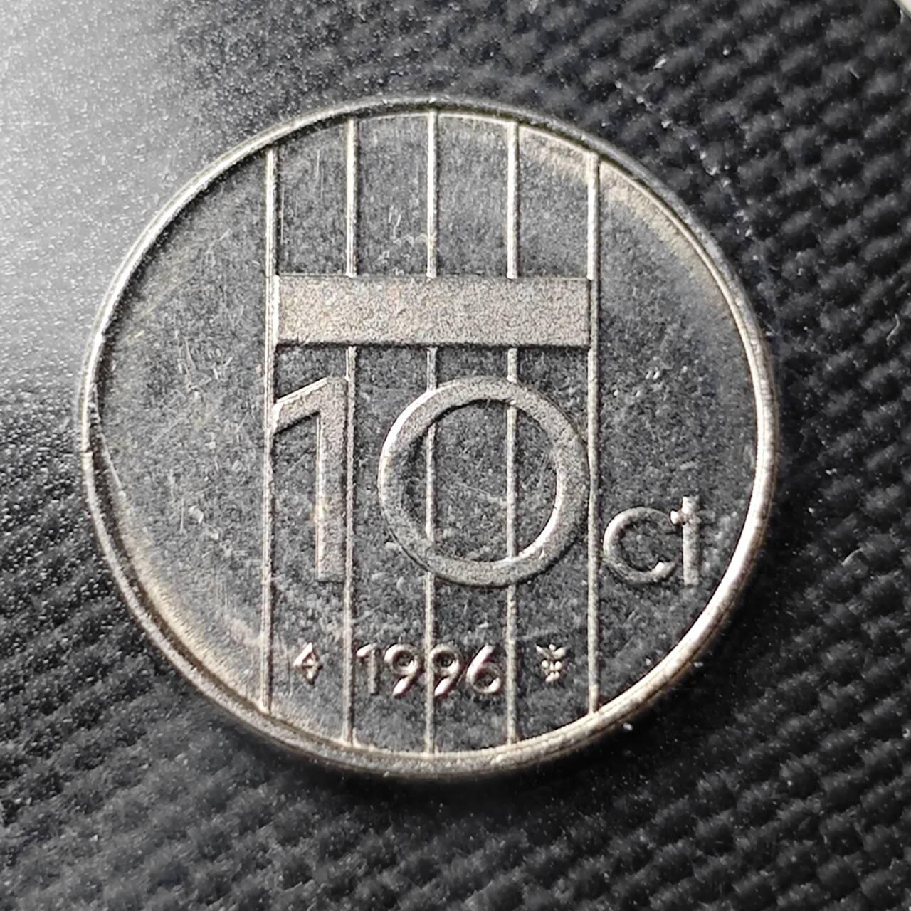 KK钱币收藏小铺  第365场  2月预留时间 周末发货  1996荷兰10分